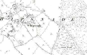 The eastern half of the village in 1901